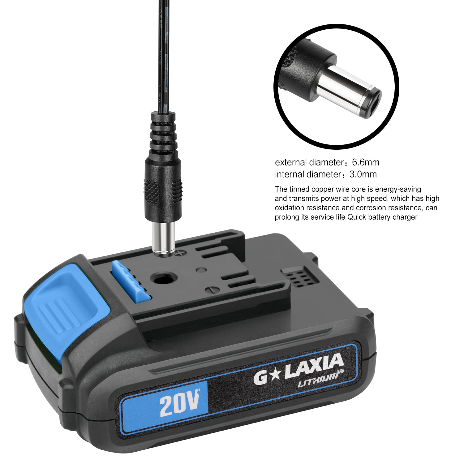 G LAXIA 20V Max Li-Ion Battery Charger for G LAXIA Cordless Power Tools