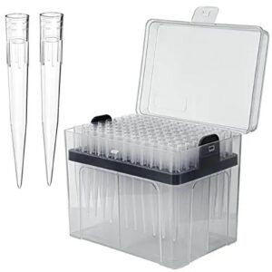 1000ul pipette tips - universal pipette tips，with box rnase/dnase free & pyrogen safe, 96 tips/rack pk x 10 racks (960 tips)