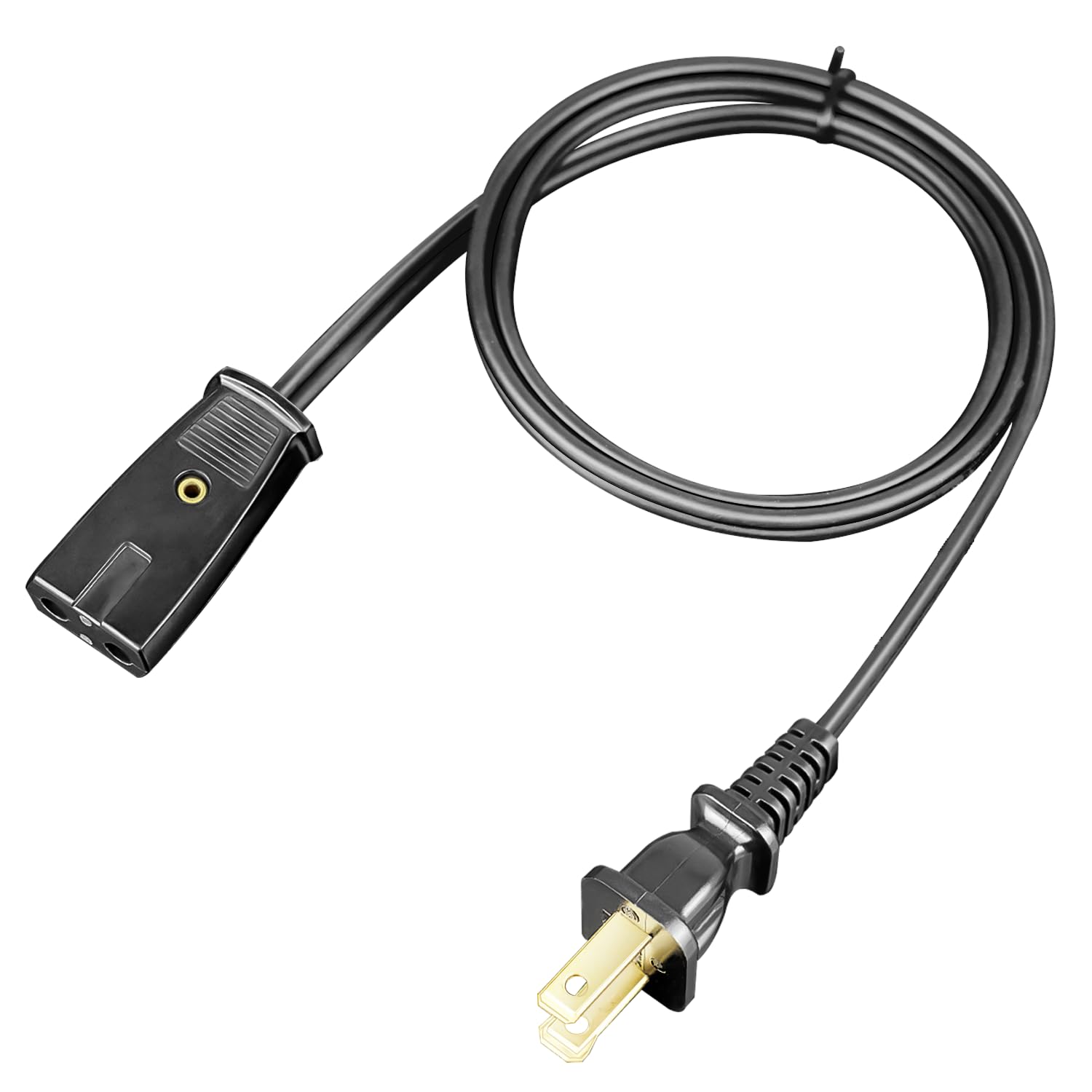 HASMX 6ft Power Cord for West Bend Coffee Urn Power Cord 58036 58002 Coffee Maker Electric Cord 2 Pin 1/2 Inch Spacing Also Fits Many Rice Cookers and Other Small Appliances