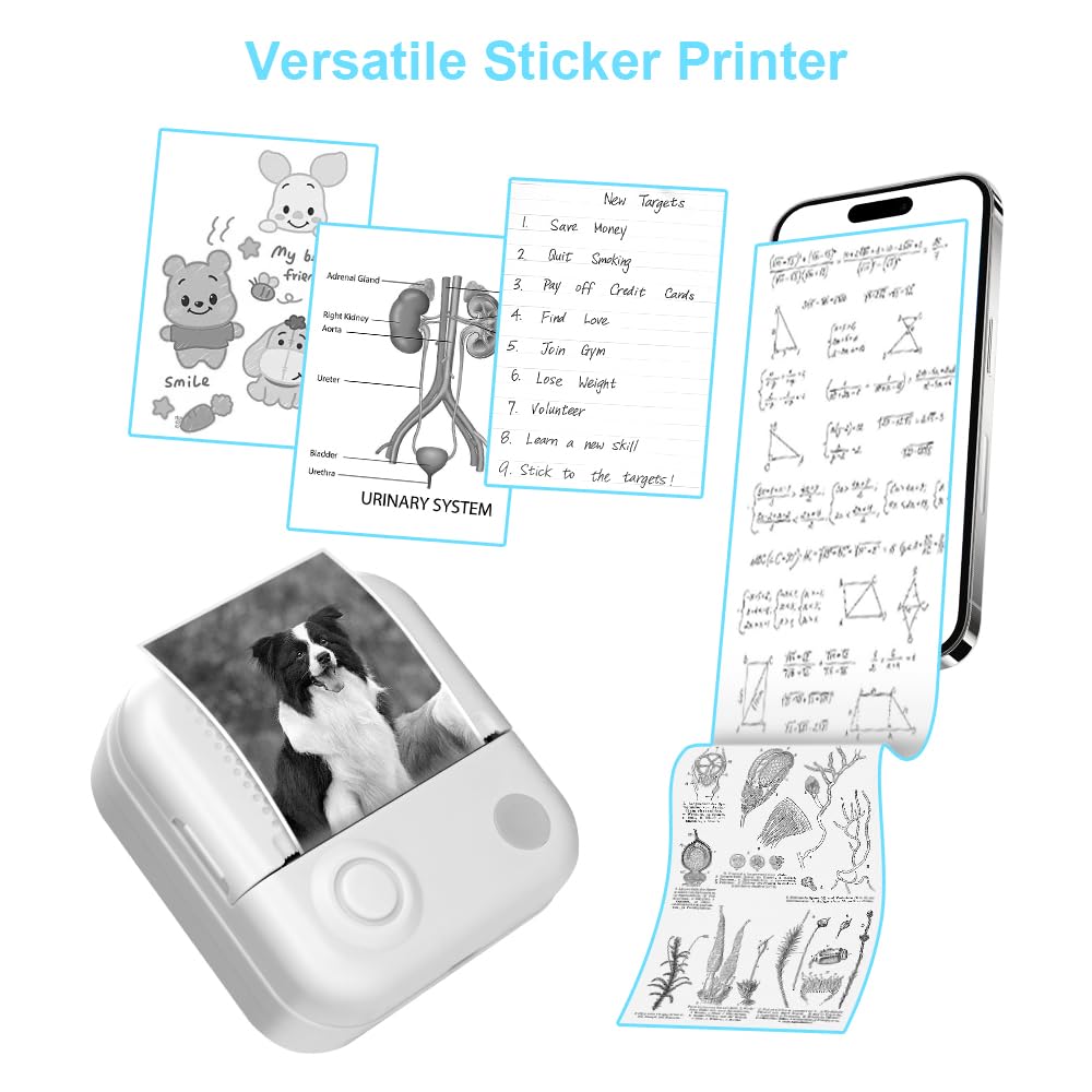 Zuukoo Sticker Printer Calculator Notepad