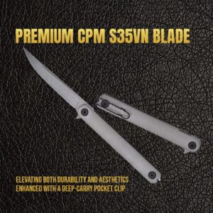 Spartan Blades Nemec Folder - Titanium | SFBL12TI, Gray