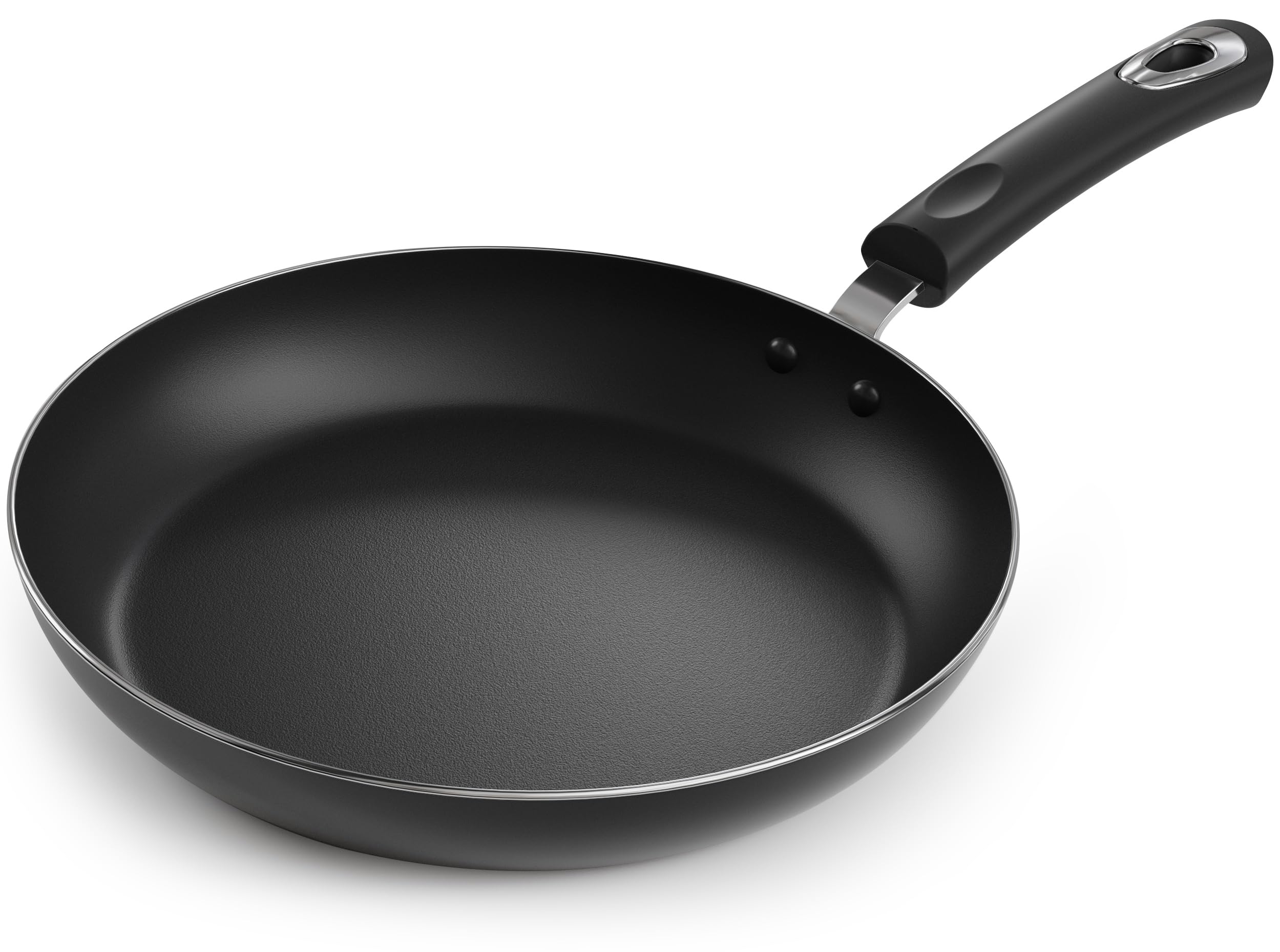 Utopia Kitchen 11 Inch Nonstick Frying Pan - Induction Bottom - Aluminum Alloy and Scratch Resistant Body - Riveted Handle (Grey-Black), Pack of 4