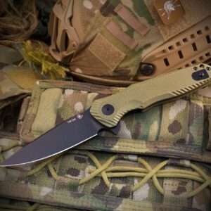 Spartan Blades Poros Liner Lock - OD Green G-10 | SFBL11GR