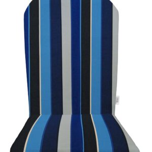 RSH DECOR: Sunbrella Foam Adirondack Chair Cushion | 48” x 20” x 2” | Sunbrella Performance Fabric | Water and Fade-Resistant | Outdoor Cushion for Patio Furniture | Milano Cobalt