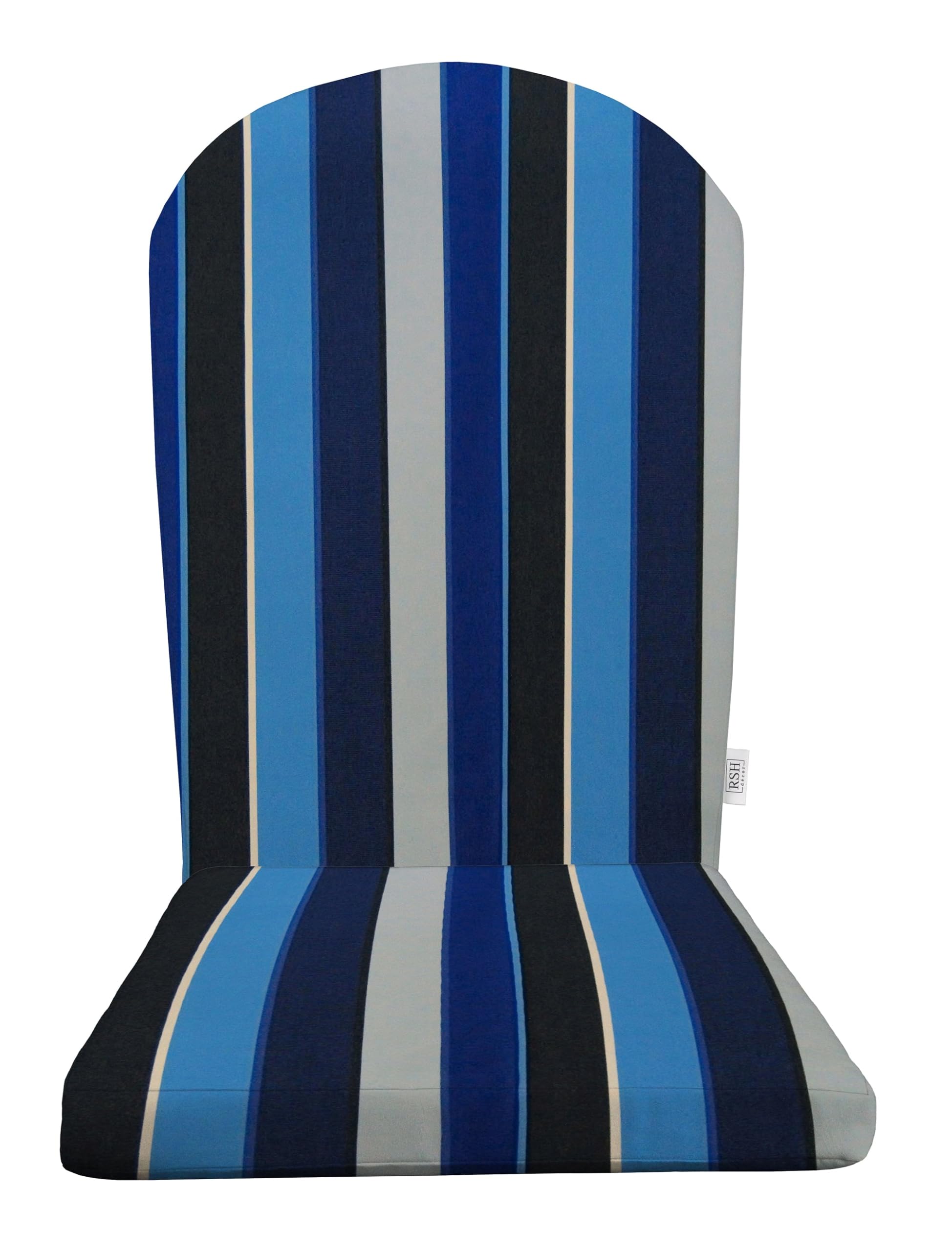 RSH DECOR: Sunbrella Foam Adirondack Chair Cushion | 48” x 20” x 2” | Sunbrella Performance Fabric | Water and Fade-Resistant | Outdoor Cushion for Patio Furniture | Milano Cobalt