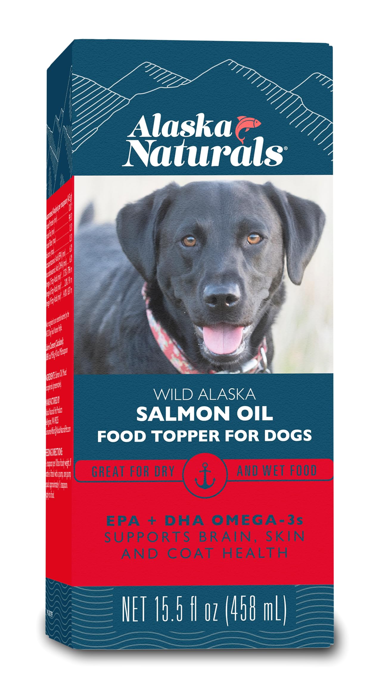 Alaska Naturals Wild Alaska Salmon Oil Food Topper for Dogs