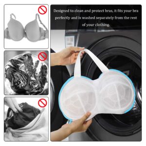 3Pcs Bra Washing Bags for Laundry, Lingerie Bag Underwear Brassiere Washing Bags with Zipper, Delicates Laundry Bag for Women Laundry Storage