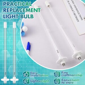 Qualirey 2 Pcs 14" UV Light Replacement Bulb 4 Pin Base UV Lamp 18W UV Light for AC 254NM UV Light 24V, 120V and 220V UV Light Bulb House UV Replacement Bulb for AC HVAC