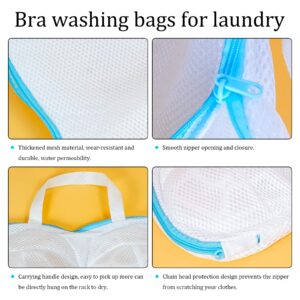 3Pcs Bra Washing Bags for Laundry, Lingerie Bag Underwear Brassiere Washing Bags with Zipper, Delicates Laundry Bag for Women Laundry Storage