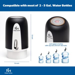 Nikao Home Water Dispenser for 5 Gallon Bottle. Easy Installation. Electric Water Pump. Dispensador de Agua para Botellón - Electric 5 Gallon Water Dispenser. Jug for Water Dispenser.