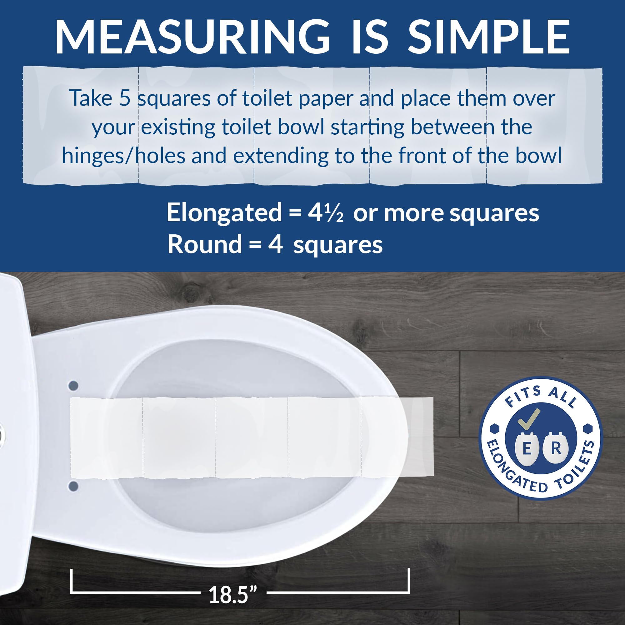 Mayfair Caswell Toilet Seat and Bidet Bundle, Slow Close Plastic Toilet Seat with Non-Electric, Easy to Install SlimGlow Bidet Attachment, Elongated, White