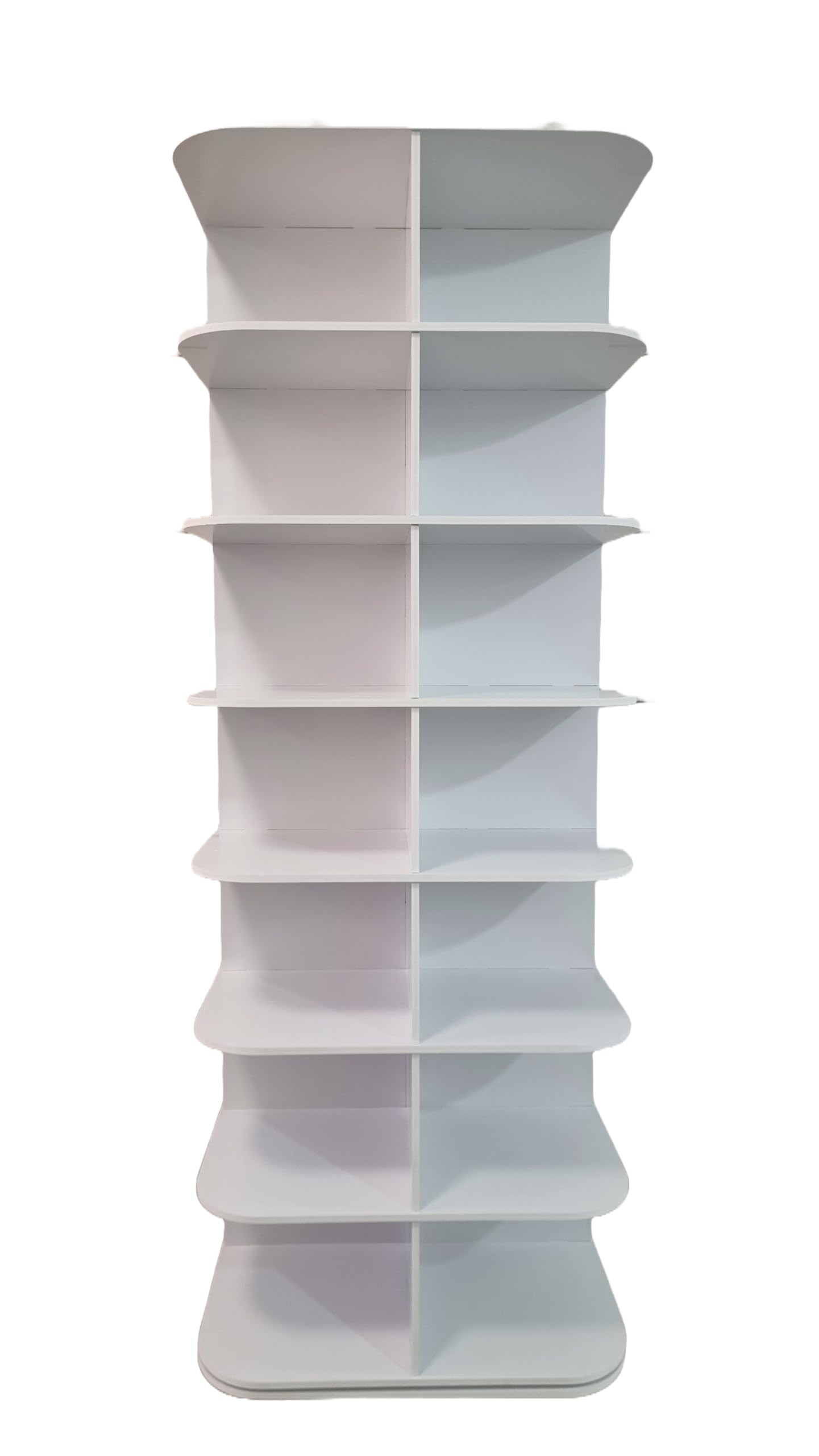 Original Rotating Shoe Rack A square Tower,original 7-tier hold over 28 pairs of big shoes,Spinning Shoe Display Lazy Susan,Revolving 360 shoe rack,Rotate Shoes Closet Organization.weinstein storage