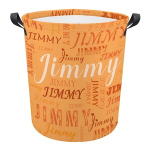 custom orange laundry basket with name personalized orange dirty clothes hamper orange storage basket custom orange laundry hamper with handles in bedroom bathroom livingroom organizer toy basket