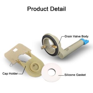 Lychee Light Toilet Flush Valve Replacement Parts for 1 Piece Toilets,3-Inch Flush Hole Toilet Repair Kits,Compatible with TOTO THU Series Flush Valve