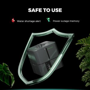 MARS HYDRO Plant Humidifier 5L,with Adjustable Humidity,Timer Function,Ultrasonic Precise and Silent Operation,No-Leak Seal for Grow Tent,Indoor Planting,Greenhouse,Bedroom