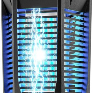 Bug Zapper Outdoor, 20W Mosquito Zapper with Dusk to Dawn Light Sensor, 4200V Electric Bug Zapper Indoor for 2300 Sq Ft Coverage