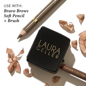 LAURA GELLER NEW YORK Eye + Lip Cosmetic Pencil Sharpener - Easy to Clean - Eyeliner, Lip Liner and Eyebrow Pencil Sharpener