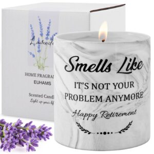 retirement gifts for women - happy retirement gifts 2024-coworker leaving gifts-farewell gifts-funny retirement gifts for coworker, boss, teacher, nurse, bestie, dad, mom retired-9.5 oz lavender