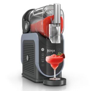 ninja fs301 professional maker with rapidchill technology, 88 oz drink & slushie machine, 5 preset programs, frozen margaritas, frappés, and more, premium accents, black