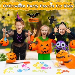 50 PCS Halloween Sticky Hands Bulk For Halloween Party Favors,Halloween Goodie Bag Stuffers,Halloween Sticky Gifts Bag Stuffers Prizes For Classroom,Skull Skeleton Bat Ghost Pumpkin Halloween Bulk Bag