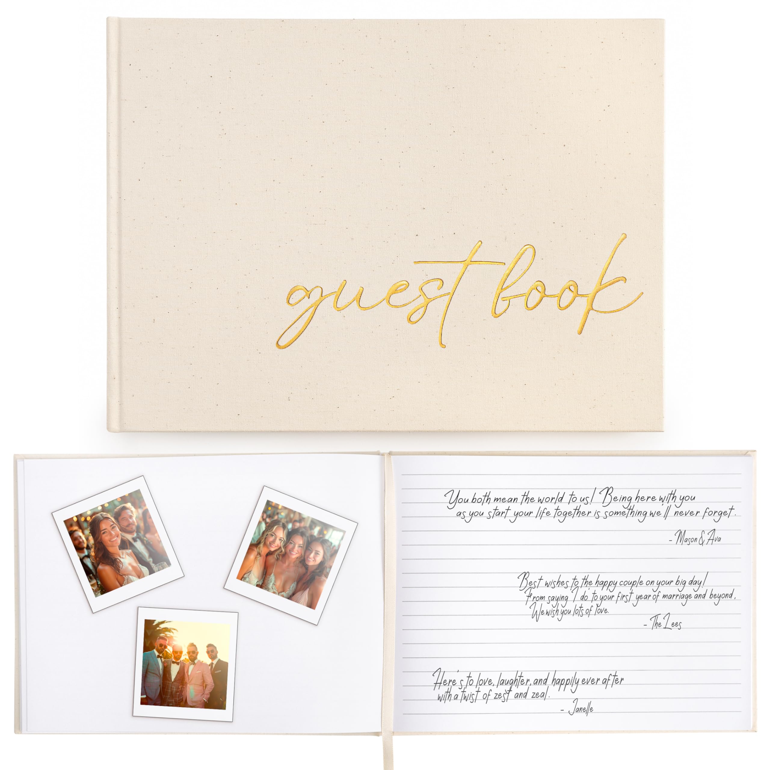 NEATLY Wedding Guest Book - Graduation Guest Book 2024 - Baby Shower Guest Book - Guest Book Wedding Reception - Guest Book for Graduation Party - Polaroid Guest Book for Wedding