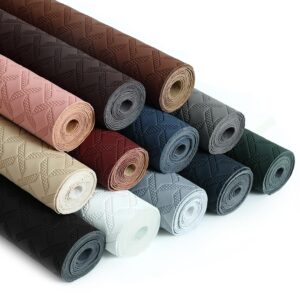 Marine Vinyl Fabric, Upholstery Faux Leather, 1.0mm Thickness, 61" Width (59" Usable), Perfect for Cars, Outdoor Yachts, and Home Furniture(Black,Pre-Cut 36"x61")