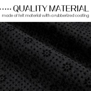 Pack of 2 Black Final Backing Cloth 72х40''– Black Vinyl Fabric Cloth Primary Tufting Cloth Backing Fabric Non Slip with Plum Blossom Pattern Tufting Fabric Rug Backing for Tufting Rug Making Supplies