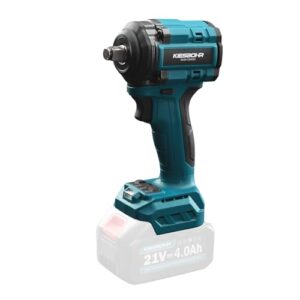 kiesbohr cordless impact wrench 1/2 inch compatible with makita 18v battery, 332ft-lbs(450n.m) brushless electric impact driver for car tires 4-speed impact gun with 3 sockets(battery not included)