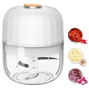 arofeer electric garlic chopper 250ml,mini chopper cordless with 304 stainless steel blade, mini food processor for onion, chili, tomatoes, electric chopper for kitchen