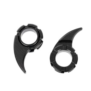 lypobala knife thumb studs for spyderco paramilitary 2 (pm2), spyderco delica 4, spyderco manix 1, spyderco tenacious/endrua, thumb studs for spyderco knife with 13mm round hole thumb stud (black)