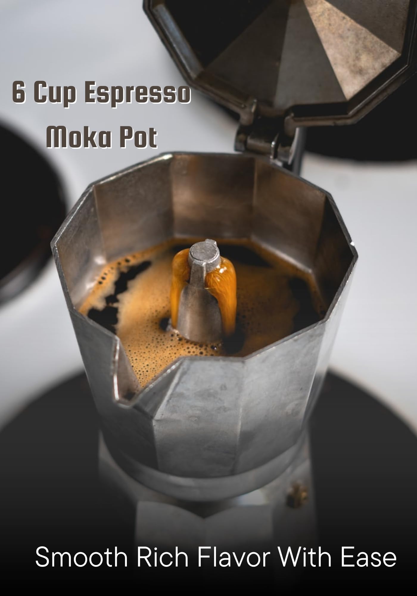 EspressPro- 6 Cup Moka Pot Espresso Maker- Grecas de Cafe Percolator Coffee Pot- Small Coffee Maker- Camping Coffee Makers- Portable Coffee Maker- Cuban Coffee Maker- Stove Top Espresso Coffee Maker