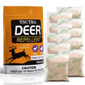 fandises deer repellent, rabbit repellent outdoor, deer and rabbit repellent for plants, powerful rabbit repellent for garden, deer deterrent for garden, deer away, rabbit deterrent for yard - 10p