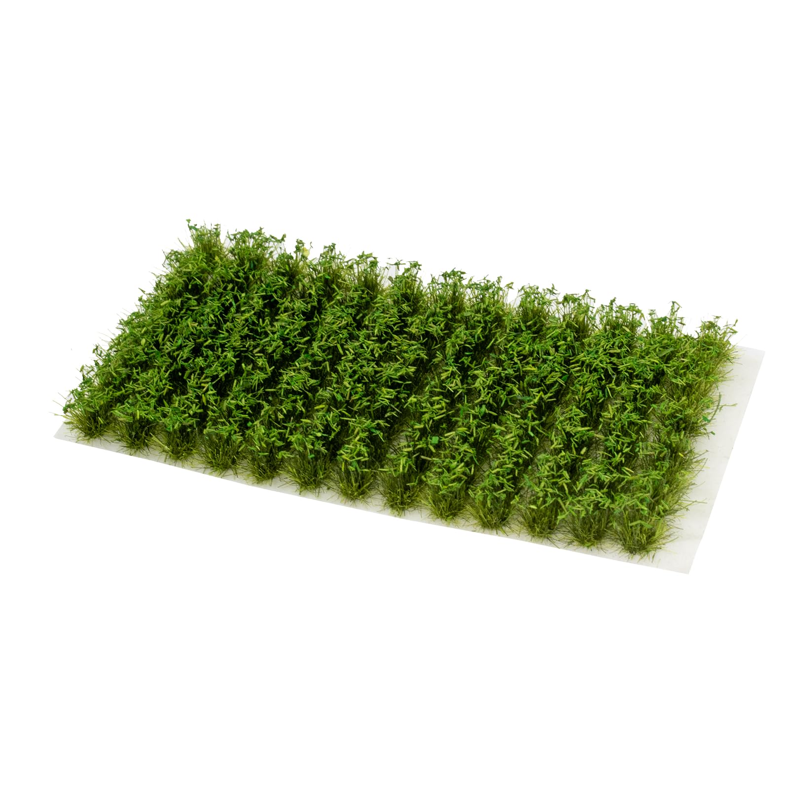 Warmtree 104 Pcs Static Grass Tuft Model Grass Tufts Railway Artificial Grass Miniature War Gaming Terrain DIY Model Railroad Scenery War Gaming Scenery (Dark Green Granular)