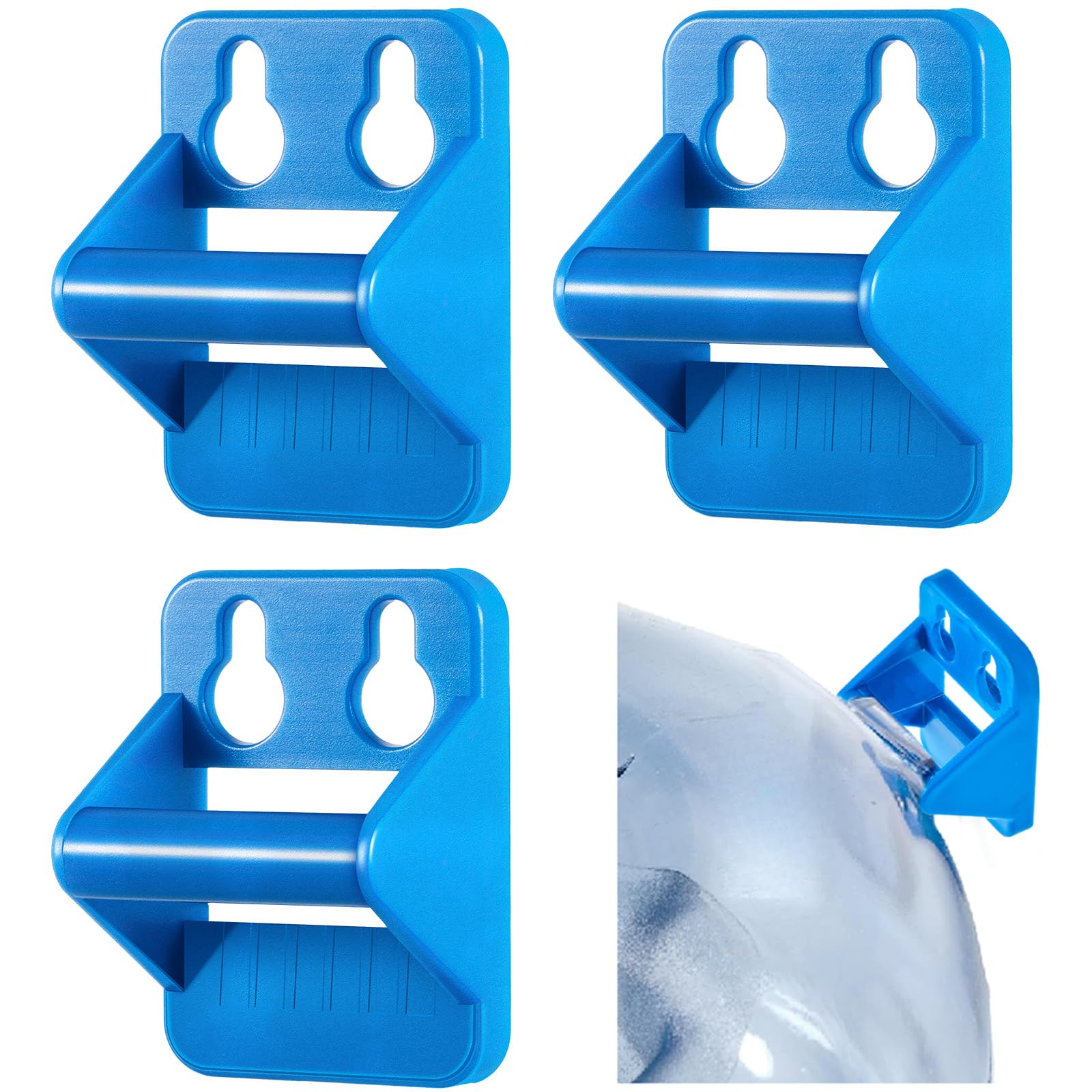 Barydat 4 Pcs Ice Bucket Hanger Bracket Ice Bucket Holder Compatible with Saf T Ice Tote for Ice Bucket Storage Ice Management Accessory Ice Bucket Sanitary Drying, Blue