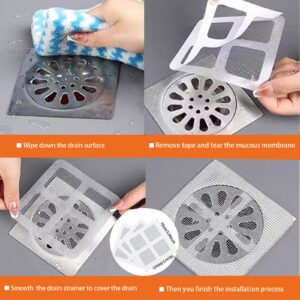 30 PCS Pack, Drain Hair Catcher, Disposable Kitchen Sink Drain Strainer, Disposable Shower Drain Hair Catcher, Bathroom Sink Stopper, Bathtub Drain Stopper, Window Screen Repair Tape