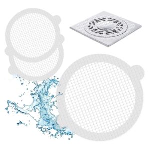 Qinlenyan 30Pcs Drain Cover Hair Catchers Prevent Clogs Bathroom Shower Drain Protector Sewer Filter Mesh Stickers Adhesive Shower Drain Hair Stopper for Shower Bathtub A