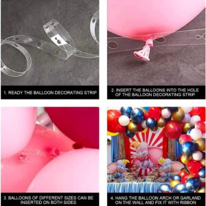 Red Blue and White Balloon Garland Arch Kit,95 pcs Red Blue White Latex and Metallic Balloons Arch Kit for Women Men Boho Birthday Wedding Baby Bridal Shower Party Decorations