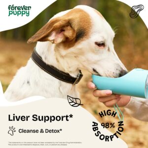 Liver Support for Happy Dogs - Milk Thistle Extract for Liver Detox - Liquid Dog Food Supplements for Liver Support and Cleanse - Milk Thistle Drops - Vegan Pet Vitamins and Supplements - 4 oz