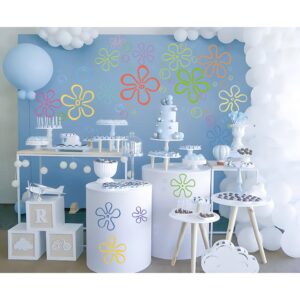 159 Pcs Bikini Flowers Bubbles Wall Decals Under The Sea Birthday Party Decorations Wall Stickers for Bedroom Bathroom Decor Wall Decor for Boys Girls Teens Adults