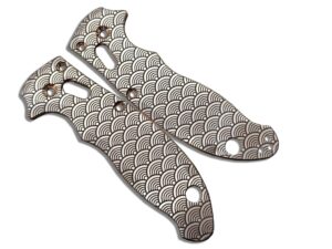 seigaiha copper scales for spyderco manix 2