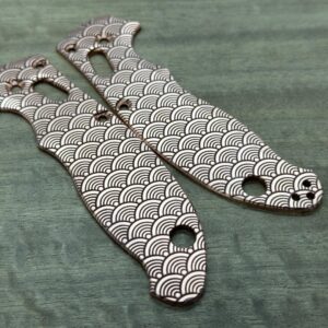 SEIGAIHA Copper scales for Spyderco MANIX 2