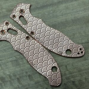 SEIGAIHA Copper scales for Spyderco MANIX 2