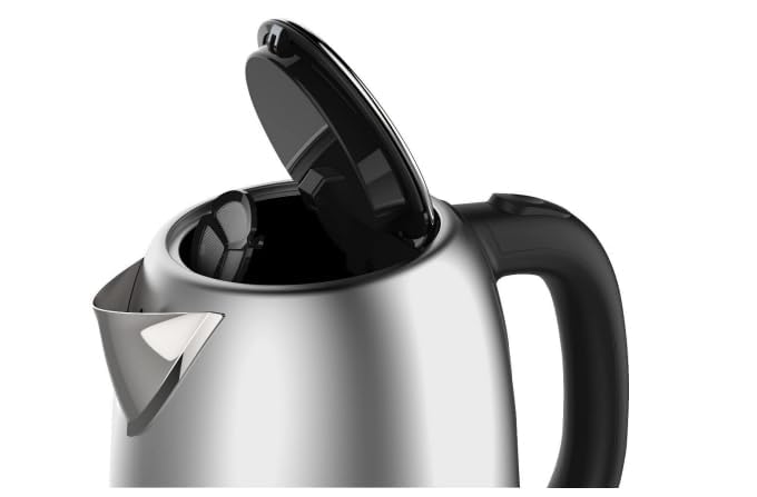 Westinghouse 220 Volt Kettle - Cordless - 1.7 Liter - Stainless Steel - Bundle With Dynastar 220 Volts 240 Volts (Not For USE IN USA)