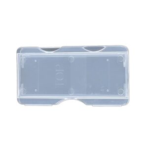 tophomer glass slides storage box, plastic slides holder with division design for scientific research laboratory equipment (for 1 pcs glass slide)