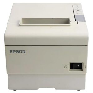 Epson TM-T88V Thermal Receipt Printer Bundle for Office - Package Includes The Epson Receipt Printer TM-T88V, Compatible Power Adapter, USB Cable & Microfiber Cloth, High-Speed (Renewed)