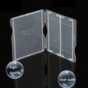 TopHomer Glass Slides Storage Box, Plastic Slides Holder with Division Design for Scientific Research Laboratory Equipment (for 1 PCS Glass Slide)