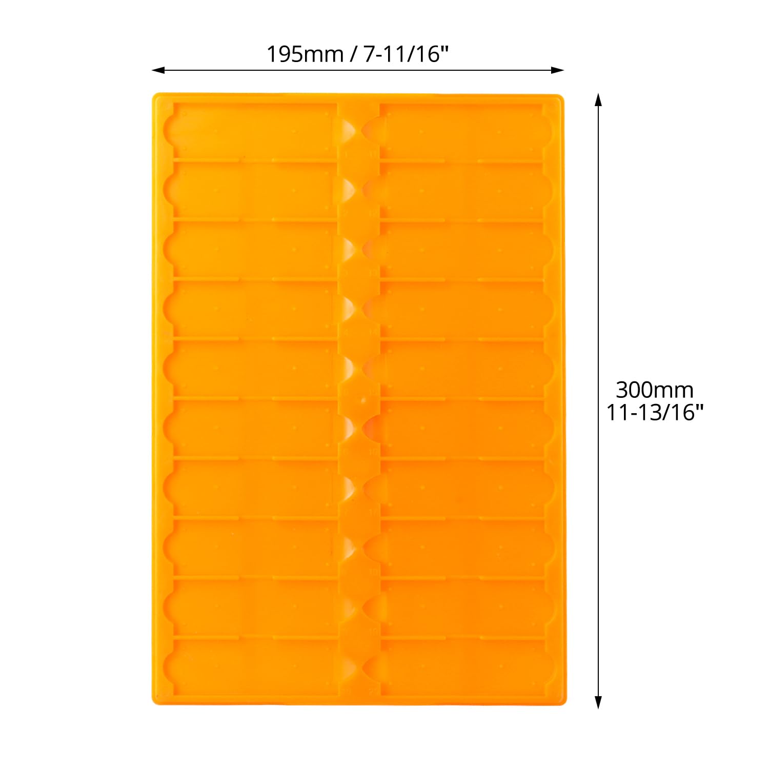 QWORK Stackable Microscope Slide Tray Set, Plastic, 30cm x 19.5cm, Secure Anti-Slip, 20-Slide Capacity per Tray, 4 Pcs