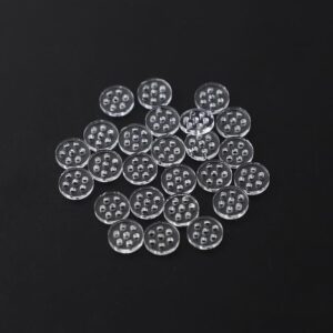 10pcs transparent diameter 0.313'' (8mm) glass screen filters small pipe screens high borosilicate glass screen with 7 honeycomb holes，lab filters