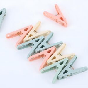 WaWacomp 20pack Clothes pins which are Plastic clothespins in Blue Color, Used to Clip Socks, Clothes, Towels, Duvet Covers Clothing pins.