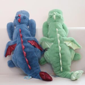 IFX24 Dragon Stuffed Animal, Blue Green Pink White Dragon Plush for Kids, Small Medium and Large Size Plush Dragon Available